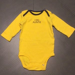 Carter’s Long Sleeve Onesie w/ Overlap Shoulder